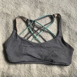 Lululemon Gingham Free to Be Wild bra